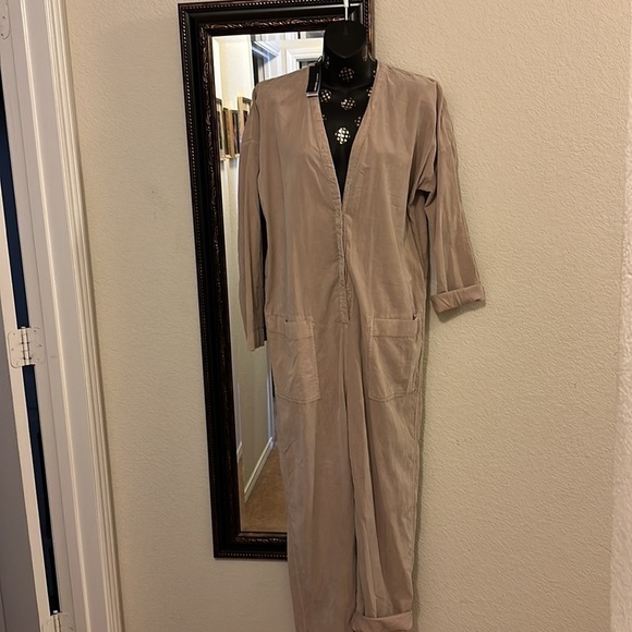 Corduroy Jumper by James Perse Los Angeles gorpcore Ultra Fine Mocha Mousse NWT - Picture 5 of 14